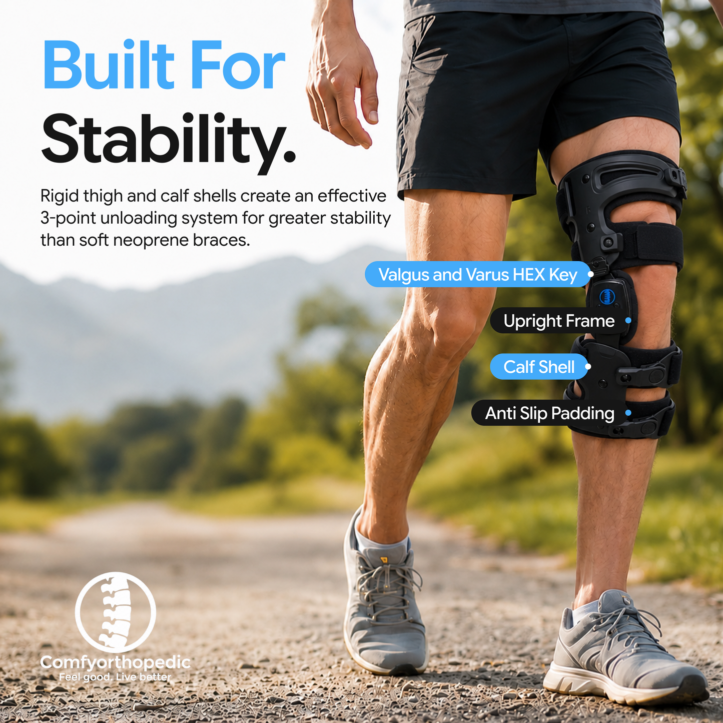 Buckle&Tune OA Unloader Knee Brace for Medial Lateral Arthritis Support