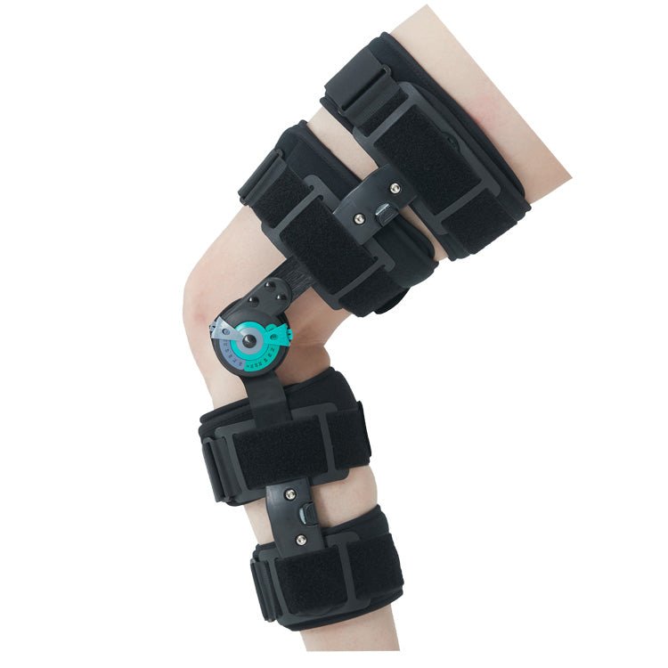 Full Leg Hinged ROM Hyperextension & Flexion Knee Immobilizer Brace L1833 - Comfyorthopedic
