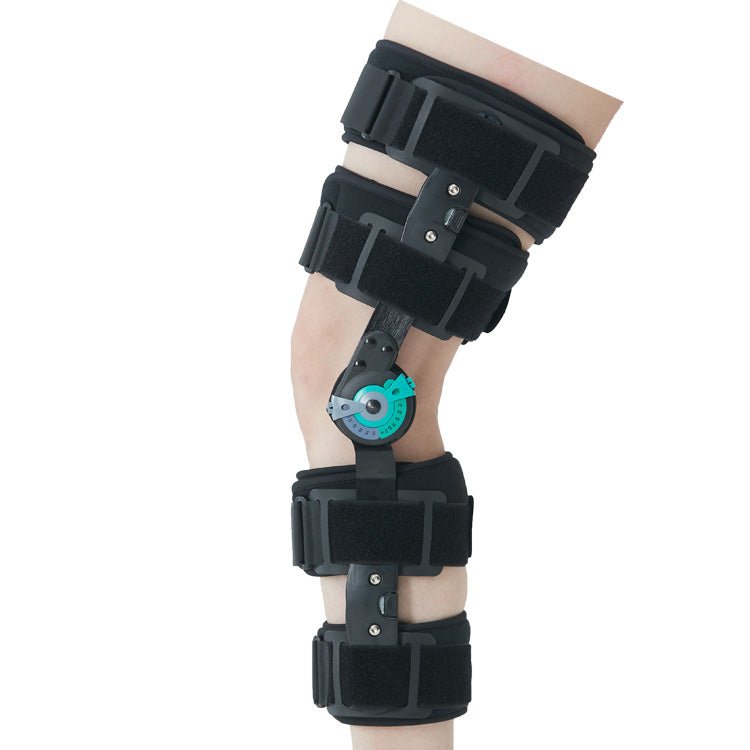 Full Leg Hinged ROM Hyperextension & Flexion Knee Immobilizer Brace L1833 - Comfyorthopedic