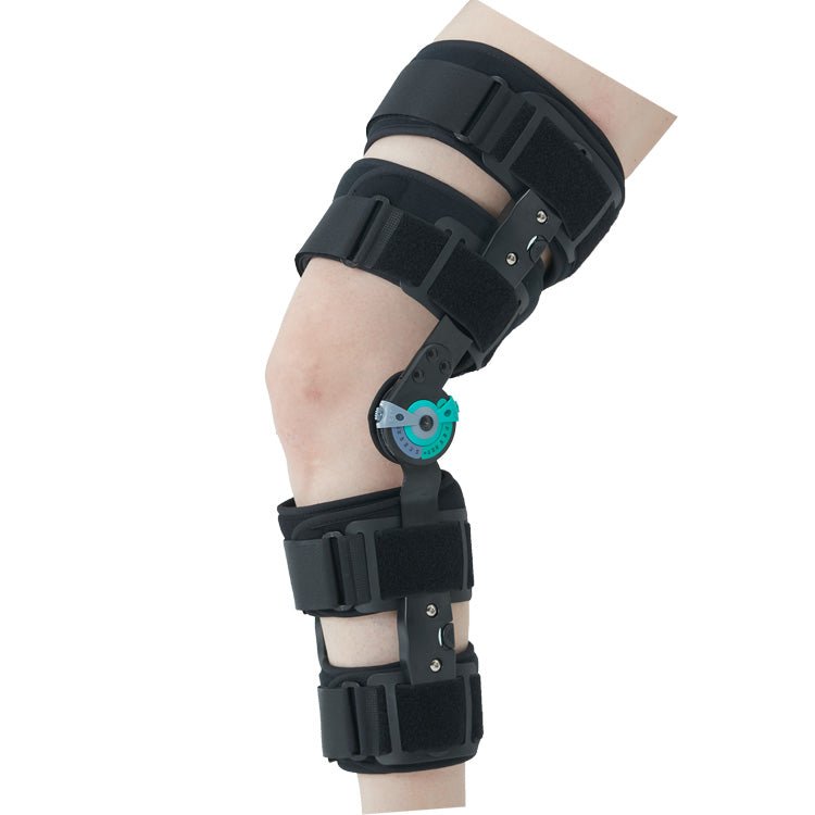 Full Leg Hinged ROM Hyperextension & Flexion Knee Immobilizer Brace L1833 - Comfyorthopedic