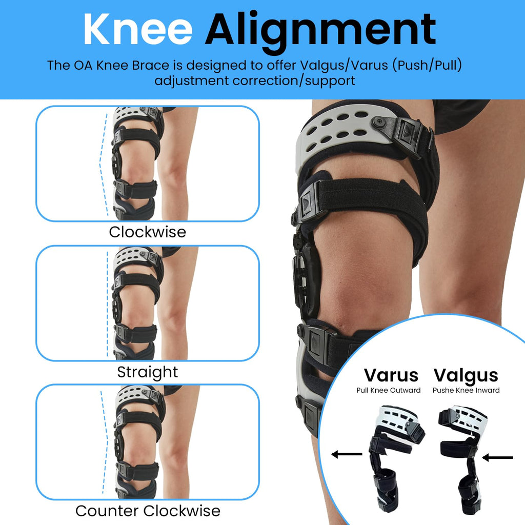 Double Upright OA Unloader Knee Brace Medial & Lateral Support L1852 ...