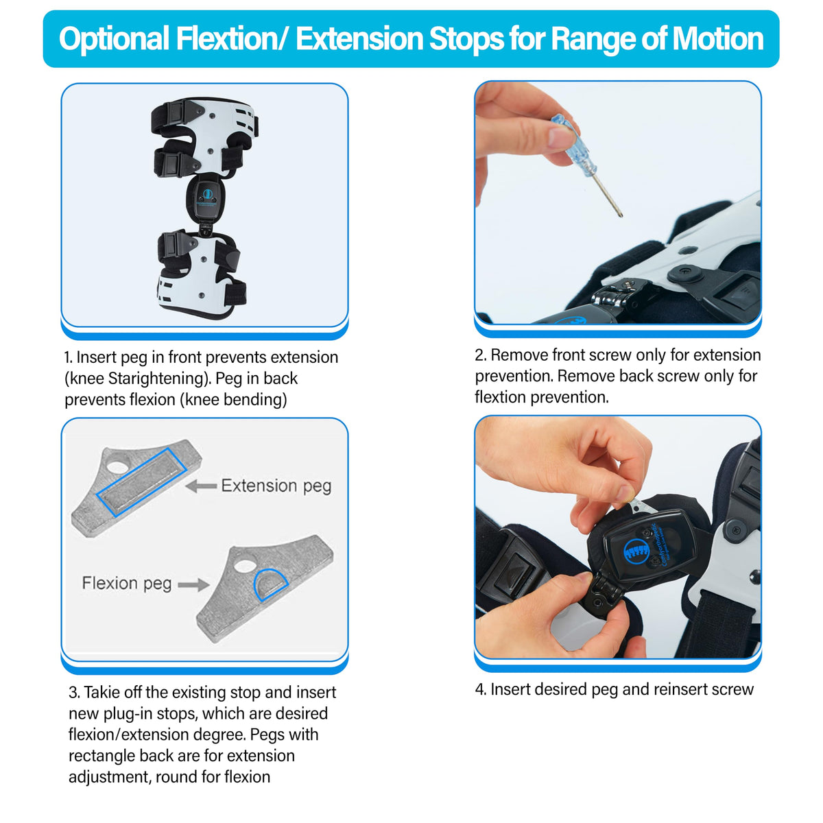 OA Unloader Medial or Lateral Offloading knee Brace. (L1851/L1843) - Comfyorthopedic