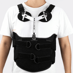 TLSO Thoracic Full Back Brace - Treat Kyphosis, Osteoporosis, Compression Fractures, Upper Spine Injuries, and Pre or Post Surgery L0464 - Comfyorthopedic