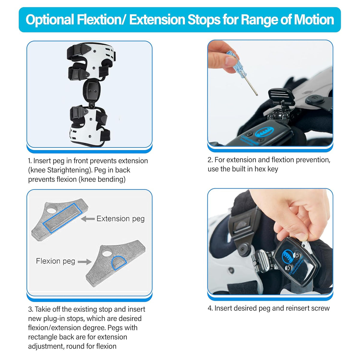 UPGRADED OA Unloader Knee Brace, Medial Arthritis Pain & Osteoarthritis Offloader, Best Bone on Bone Cartilage Joint Support L1851 L1843 Built - in Hex Key - Comfyorthopedic