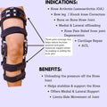 Double Upright OA Unloader Medial or Lateral Offloading knee Brace. (L1852/L1845) - Comfyorthopedic